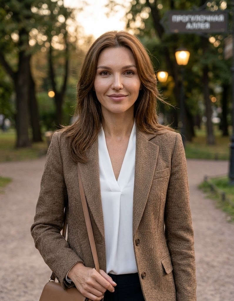 Алиса Мельник в парке